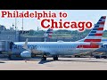 Full Flight: American Airlines B737-800 Philadelphia to Chicago (PHL-ORD)