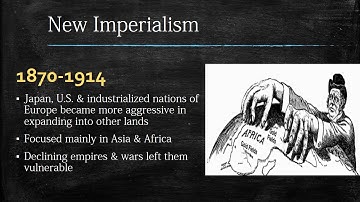Colonialism and Imperialism