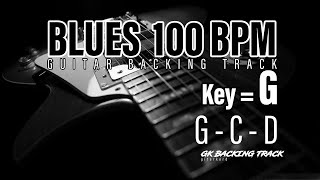 Video thumbnail of "Backing Track Guitar Blues In G Major - No Copyright"