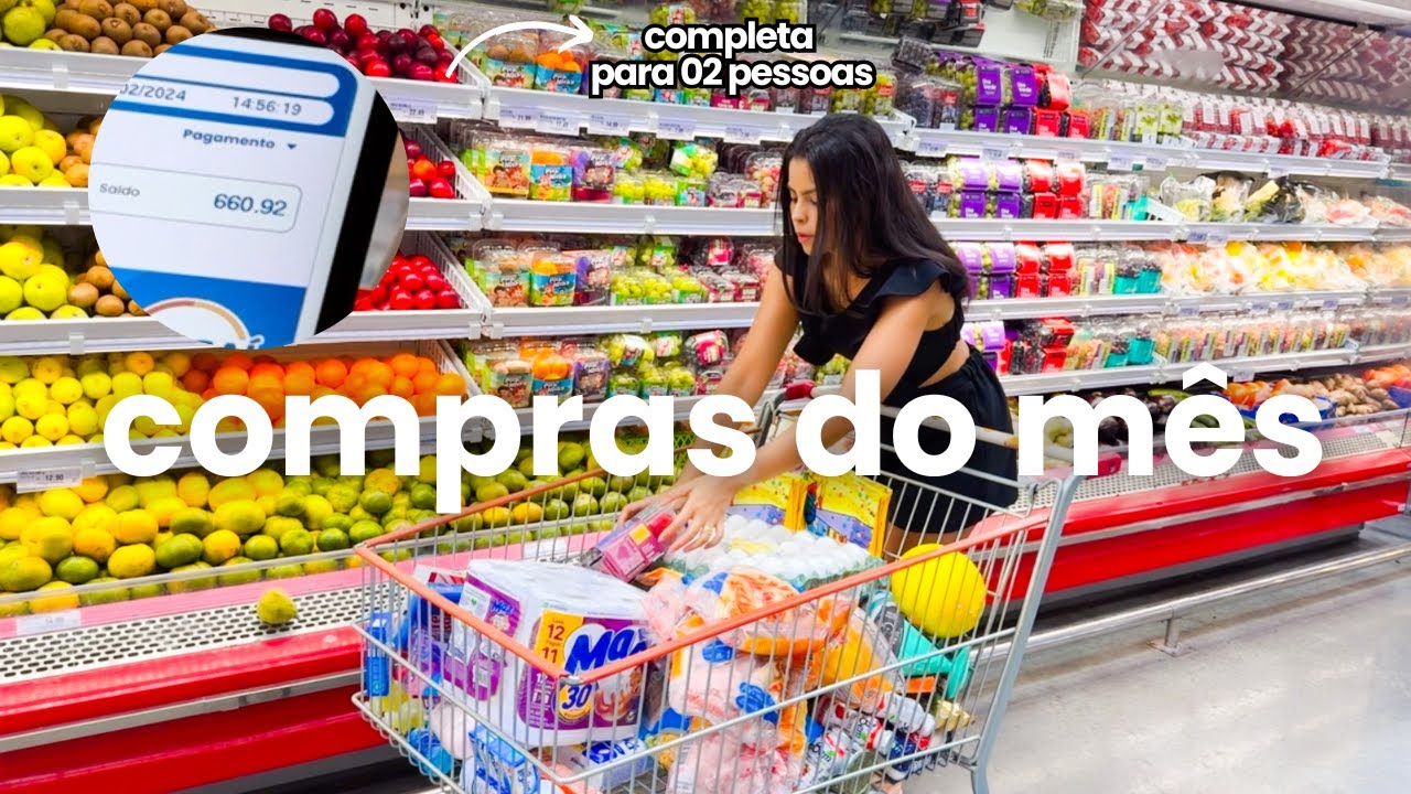 COMPRAS DO MÊS COMPLETA MERCADO ATACADISTA | valores, dicas, alimentação saudável e simples