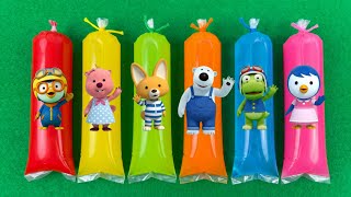 Pororo Bermain Air Warna Warni Bersama Crong, Eddy, Poby, Loopy, Dan Petty