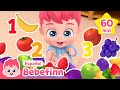 Aprendamos los Colores y Números | Maratón de las Mejores Canciones Infantiles | Bebefinn en español