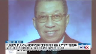 Funeral arrangements announced for former SC Senator Kay Patterson