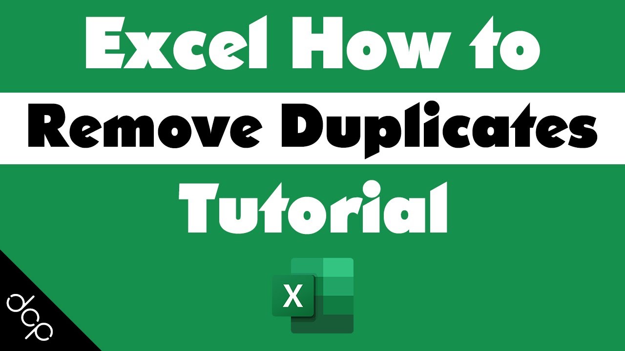 Excel How to Remove duplicates tutorial - YouTube