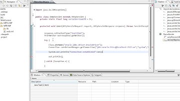 Servlet  with oracle database in eclipse