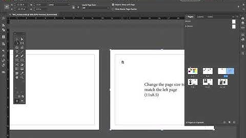 Indesign: Change Page Tool