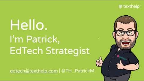 Webinar: Remote learning support from Texthelp