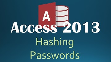 60. Hashing Passwords (Programming In Access 2013)
