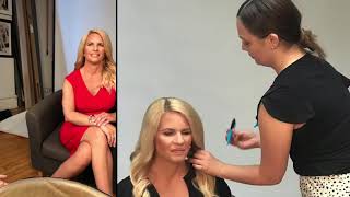 Behind the scenes with Alison Maloni of Newsmax at Barry Morgenstein