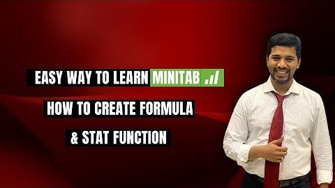 Creating formula in Minitab|Easy way to learn Minitab|how to create formula & Stat| Minitab ToolKit|