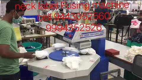 Neck label Fusing machine