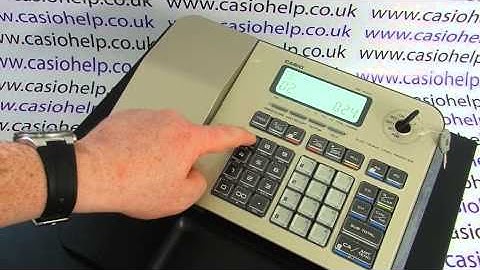 Casio SE-S100 / PCR-T285 / T295 How To Program Receipt Message On Printer Paper To Show Shop Name