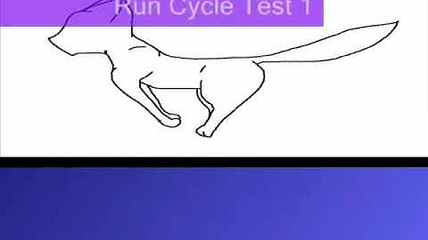 Run cycle test 1