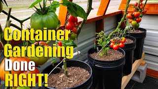 Container Gardening, Done Right | Off Grid Centrally Irrigated GroBuckets