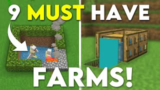 9 Farms You NEED Minecraft Bedrock 1.20! (MCPE/Xbox/PS4/Nintendo Switch/Windows10)