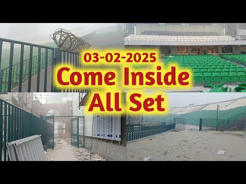 Gaddafi Stadium Come Inside All set For Champions Trophy | Gaddafi Stadium Renovation Today