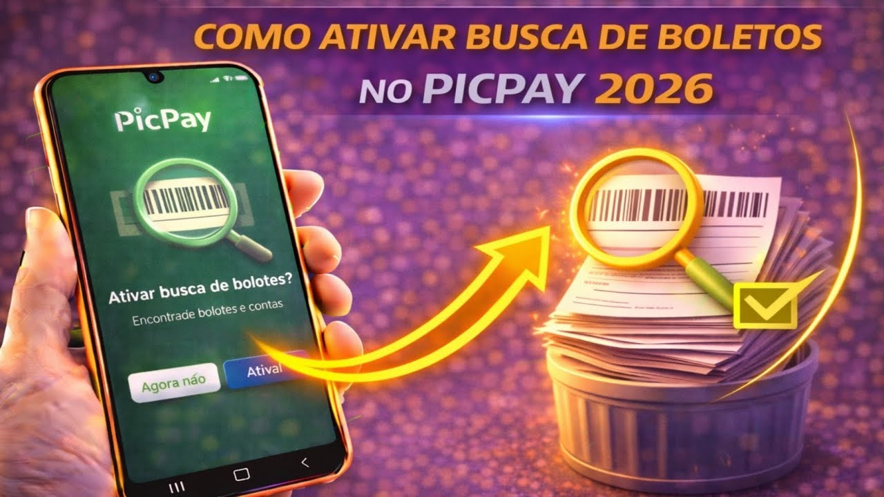 COMO ATIVAR BUSCA DE BOLETOS NO PICPAY 2026