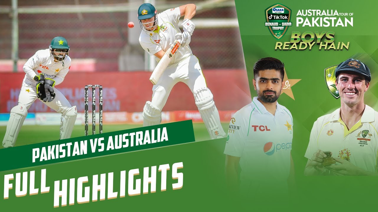 pakistan australia test match live video