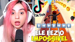 REAGINDO aos TIK TOKS MAIS VIRAIS de SUBWAY SURFERS!! ELE FEZ a BURLA MAIS DIFICIL de TODAS...