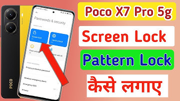 Poco x7 pro 5g me pattern lock kaise lagaye / how to set pattern lock in Poco x7 pro screen lock