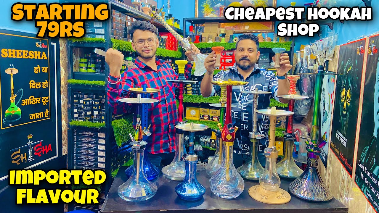 Imported FlavoursCheapest Hookah Shop In Delhi Hookah Only 499Rs🔥 63 Flavours FreeHookah