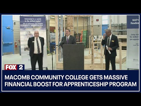 Macomb Community College gets massive financial boost for apprenticeship program