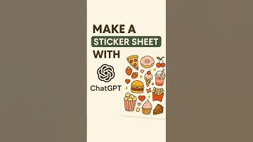 How to Create a Custom Sticker Sheet with ChatGPT! #shorts #chatgpt #chatgptprompts