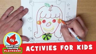 Fruit Girl Activity for Kids | Maple Leaf Learning Playhouse