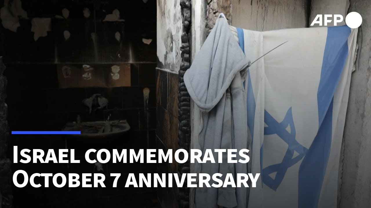 Israel marks October 7 anniversary as talks held to end Gaza war | AFP ...