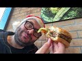 Christmas-Whopper Burger King Sandwich hands-on