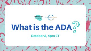 What is the ADA?