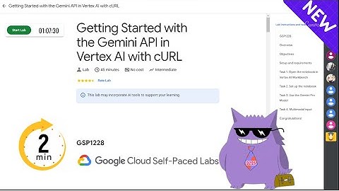 Getting Started with the Gemini API in Vertex AI with cURL | #2025 | #GSP1228 |#qwiklabs |Solution