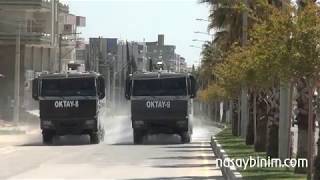 Nusaybinde Caddeler Toma Tarafından Köpüklü Suyla Yıkandı