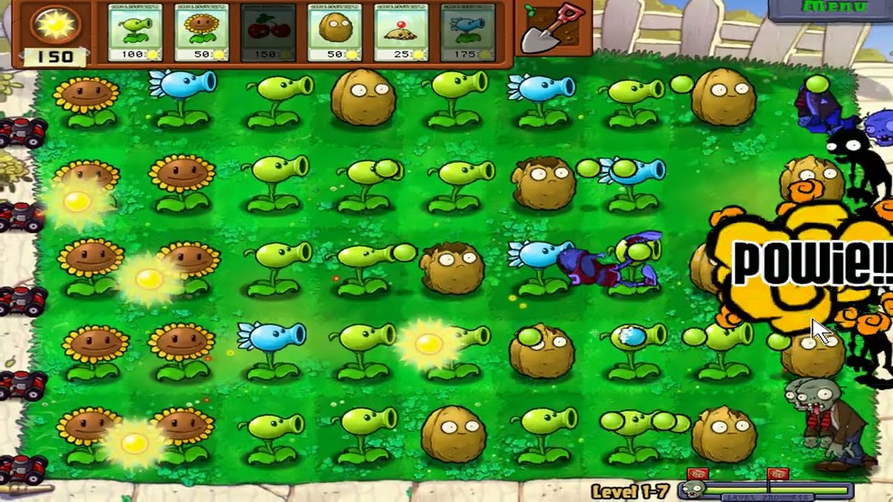 🍀Plants vs. Zombies_Level 1-7_Got CHOMPER
