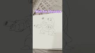 Pokemon mega blastoise drawing #art #pokemon #ytshorts