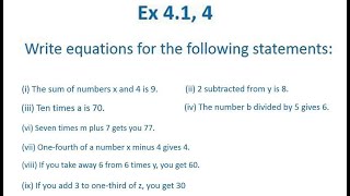 CBSE NCERT CLASS 7 MATHS EXERCISE 4.1 QUESTION 4 I solution of class 7 maths