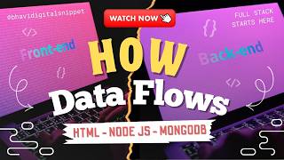 👉 This is how Data Flows in a Real Website | Frontend → Backend → Database  | Stop Being Confused 🤯