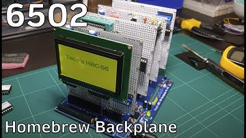 6502 8-bit homebrew with backplane. Troy