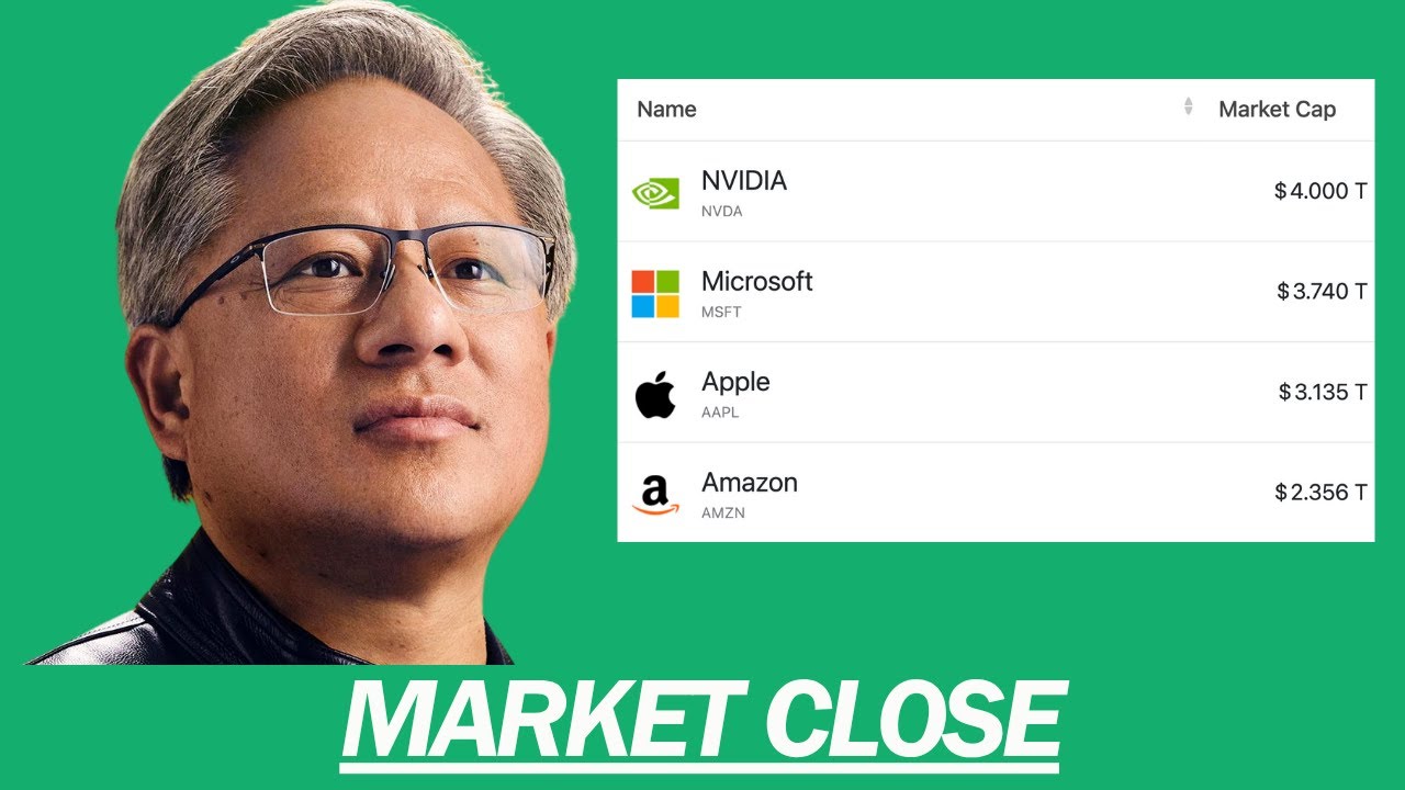 NVIDIA HITS $4T | MARKET CLOSE - YouTube