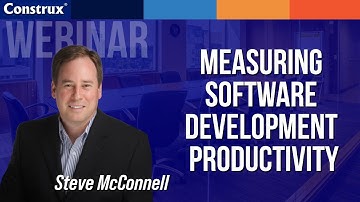 Measuring Software Development Productivity | Steve McConnell