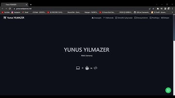 YY ( Yunus Yılmazer ) / KİŞİSEL WEB SİTE ŞABLON GÖSTERİM [YUNUS YILMAZER] #webdevelopment #webdesign
