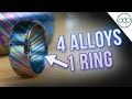 4 ALLOYS in 1 Ring - Making a Zircuti (Zirconium and Titanium Damascus-Style) Ring