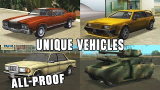 Unique Vehicles in GTA Vice City and How To Get Them