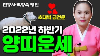 2022 하반기 양띠운세 - 초대박 금전운 고생했다! [천광사◈박정숙명인010-9857-2247]대구점집.화…