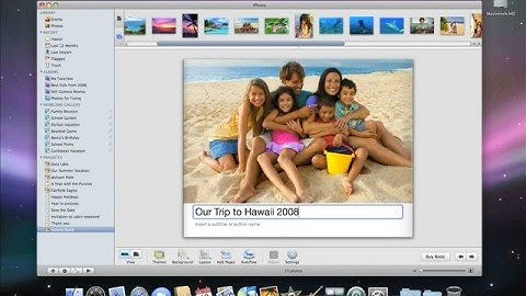 Apple iLife iPhoto-Creating a Book