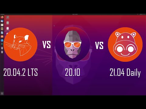 Ubuntu 20.04 LTS vs 20.10 vs 21.04 Daily!