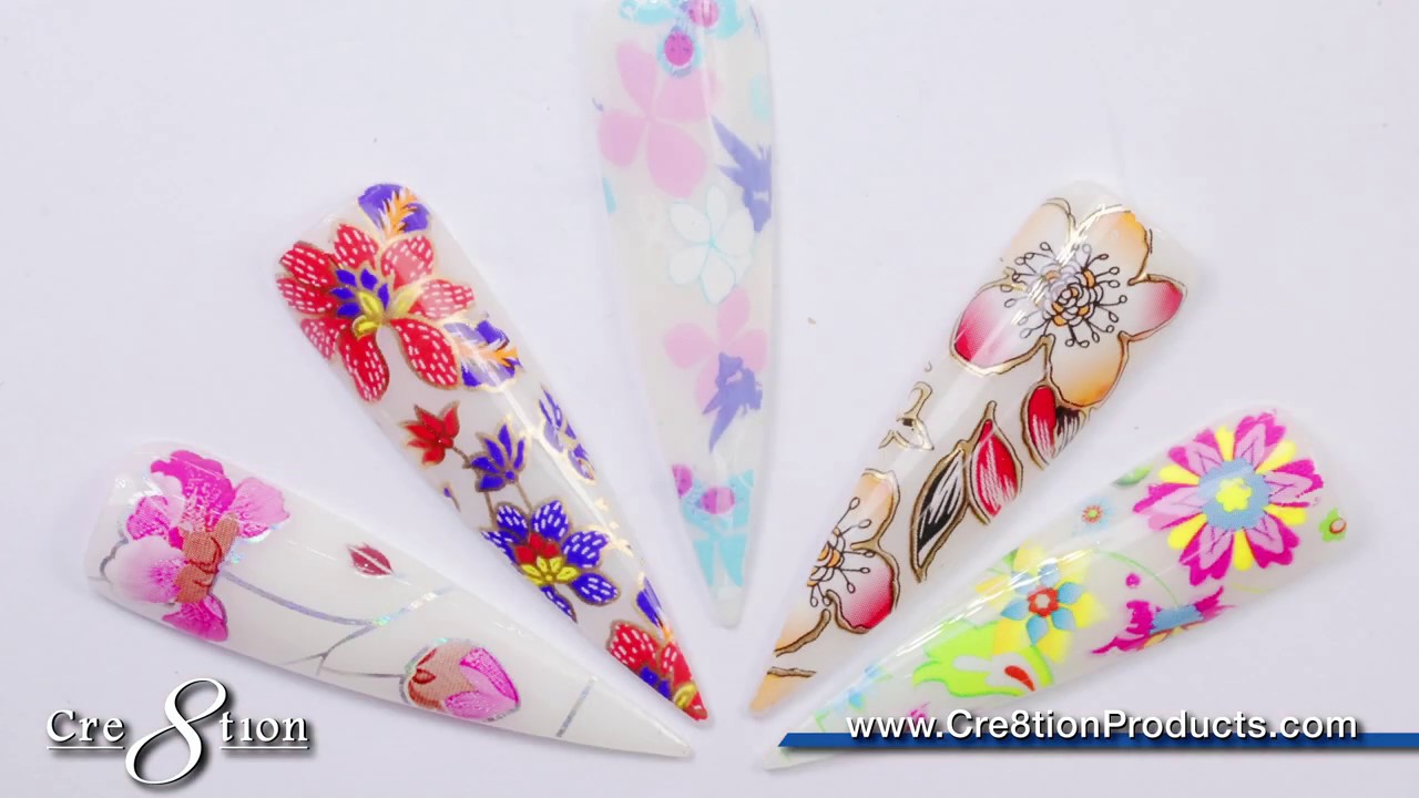 Designer nail transfer foil – Exotic Nails Store