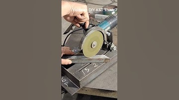 #diy #tools , máy cắt sắt bàn tự chế có cữ cắt góc 90° và 45°