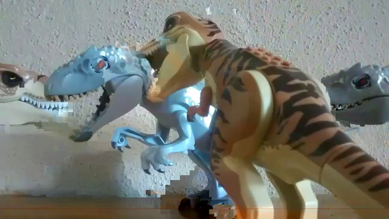 T-Rex VS Indominus Rex em LEGO Jurassic World : O Mundo dos Dinossauros #20  