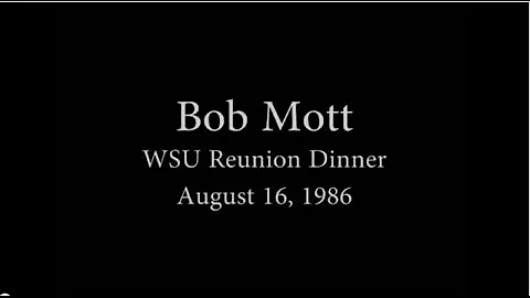Bob Mott 1986 WSU Reunion Dinner at Westin Seattle